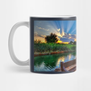 Amazing Sun Rays By The River Mug